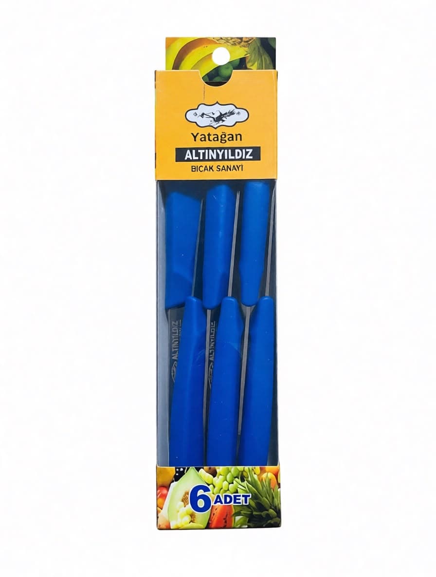 Altınyıldız Meyve Bıçağı 6 Lı Set Lacivert Sap